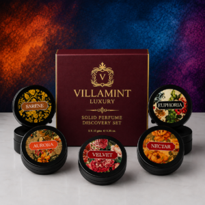 Unisex Solid Perfume Discovery Gift Set – 5 x 10gm